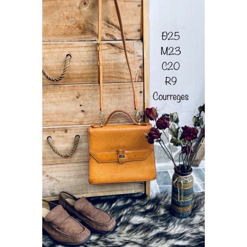Túi si da lợn rừng hiệu Pháp/ Túi si da thật Vintage hiệu Pháp