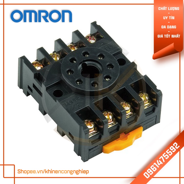 Rơ Le Trung Gian Chân Tròn Omron MK2P-I / MK3P-I + Đế PF083A / PF113A