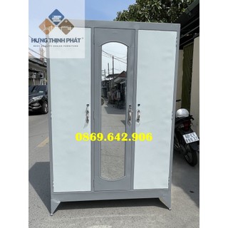 Tủ quần áo sắt 3 cánh giá rẻ mới