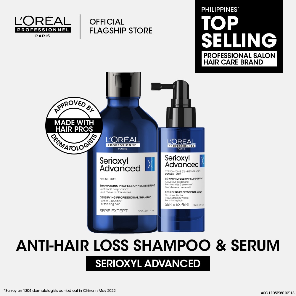 Dầu gội + Tinh chất giúp làm dày và kích thích mọc tóc L'oreal Serioxyl 250ml I 90ml