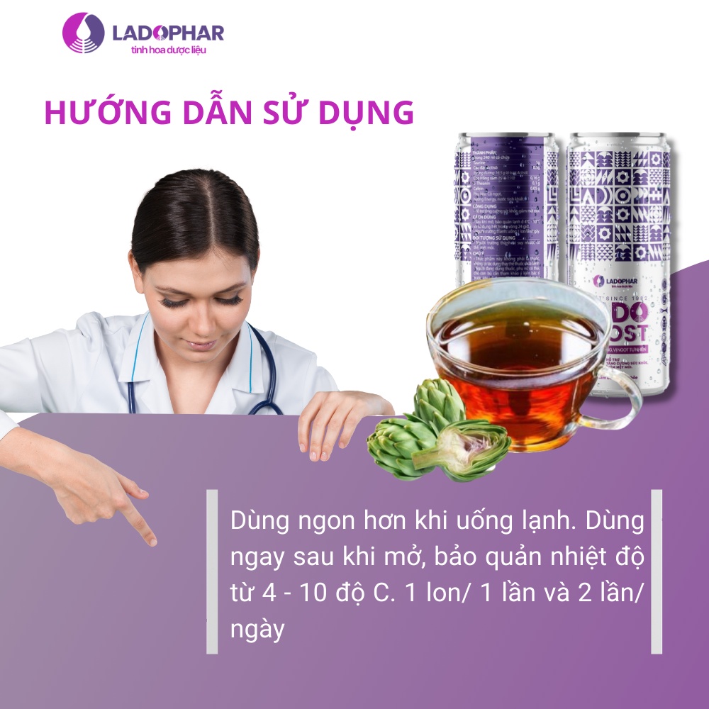 Nước uống tăng cường sức khỏe Lado Boost UP Ladopharma (C/240ml)