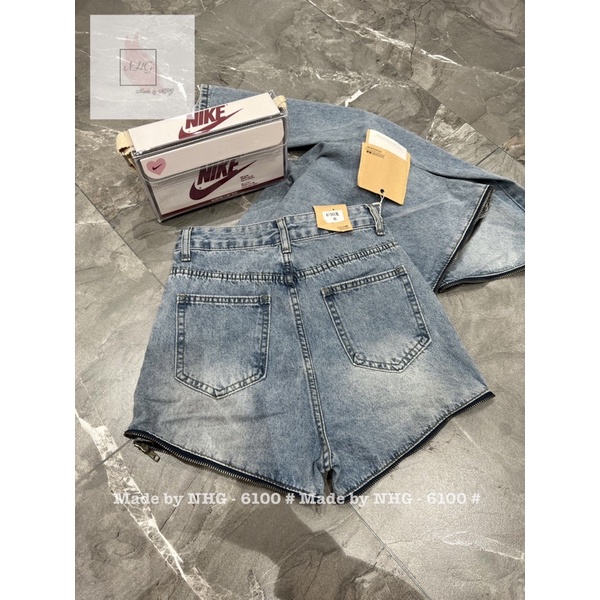 Quần jeans ống suông khoá đùi có thể tháo rời hàng QC loại 1 kèm ảnh thật cuối - hàng có sẵn