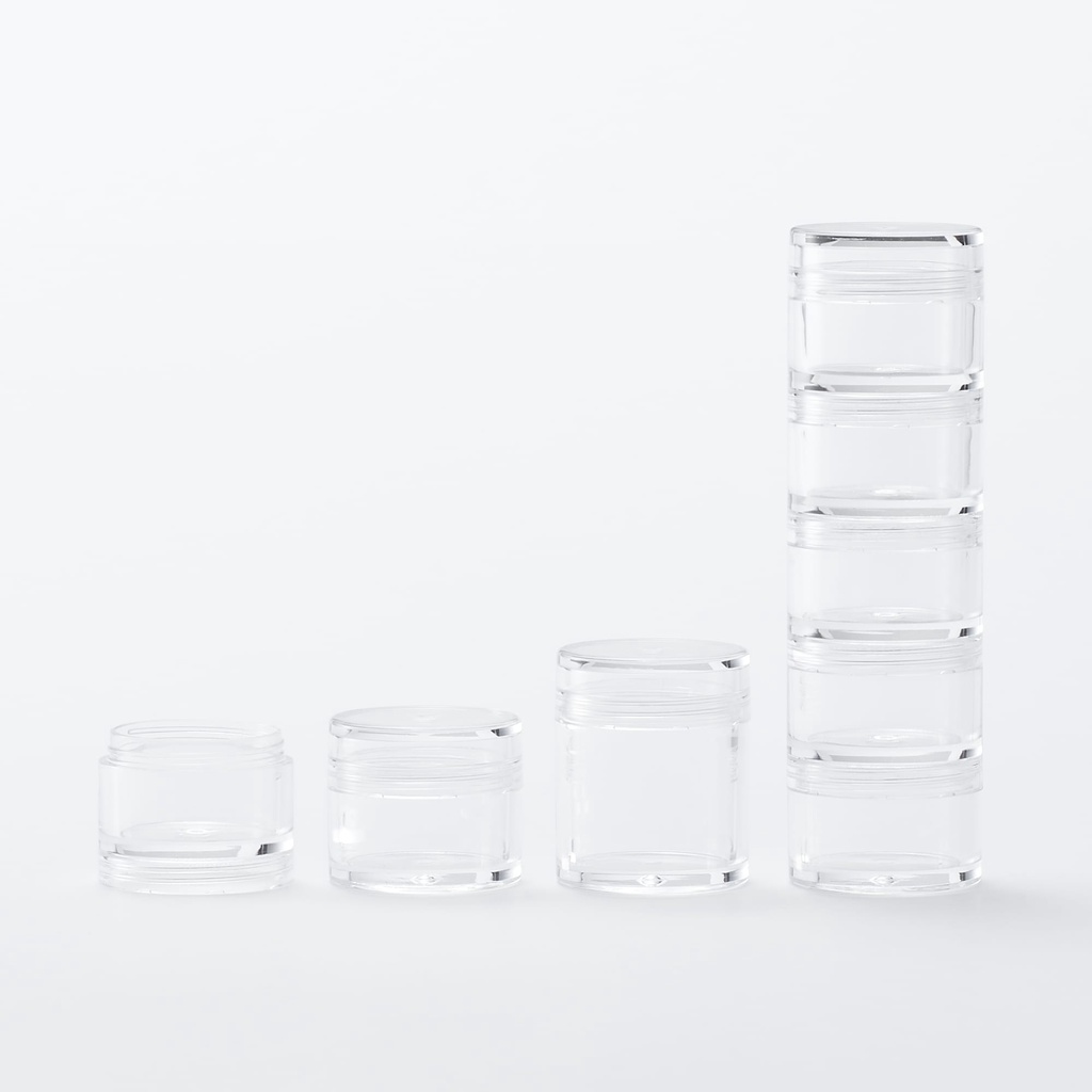 MUJI LỌ ACRYLIC XẾP CHỒNG
