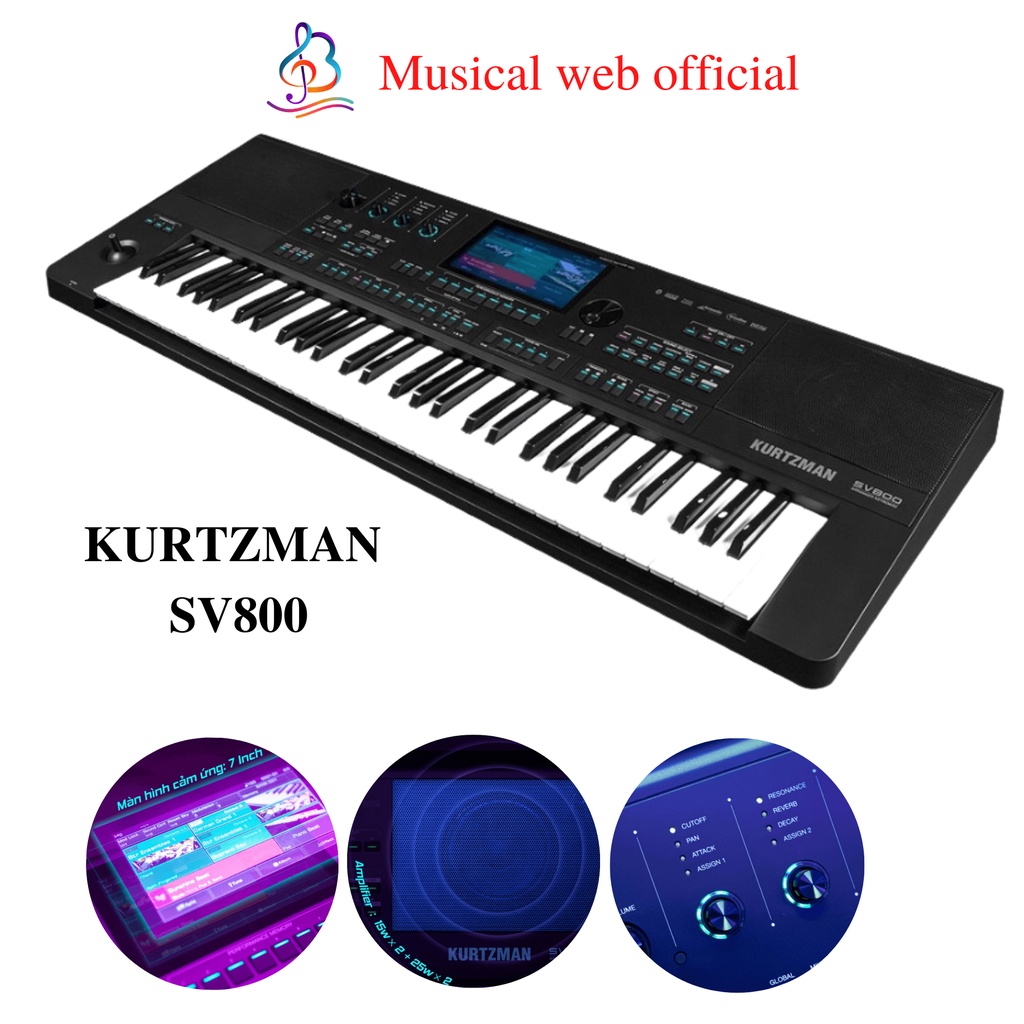 Kurtzman sv800, Đàn Organ Kurtzman chính hãng giá tốt Musical Web