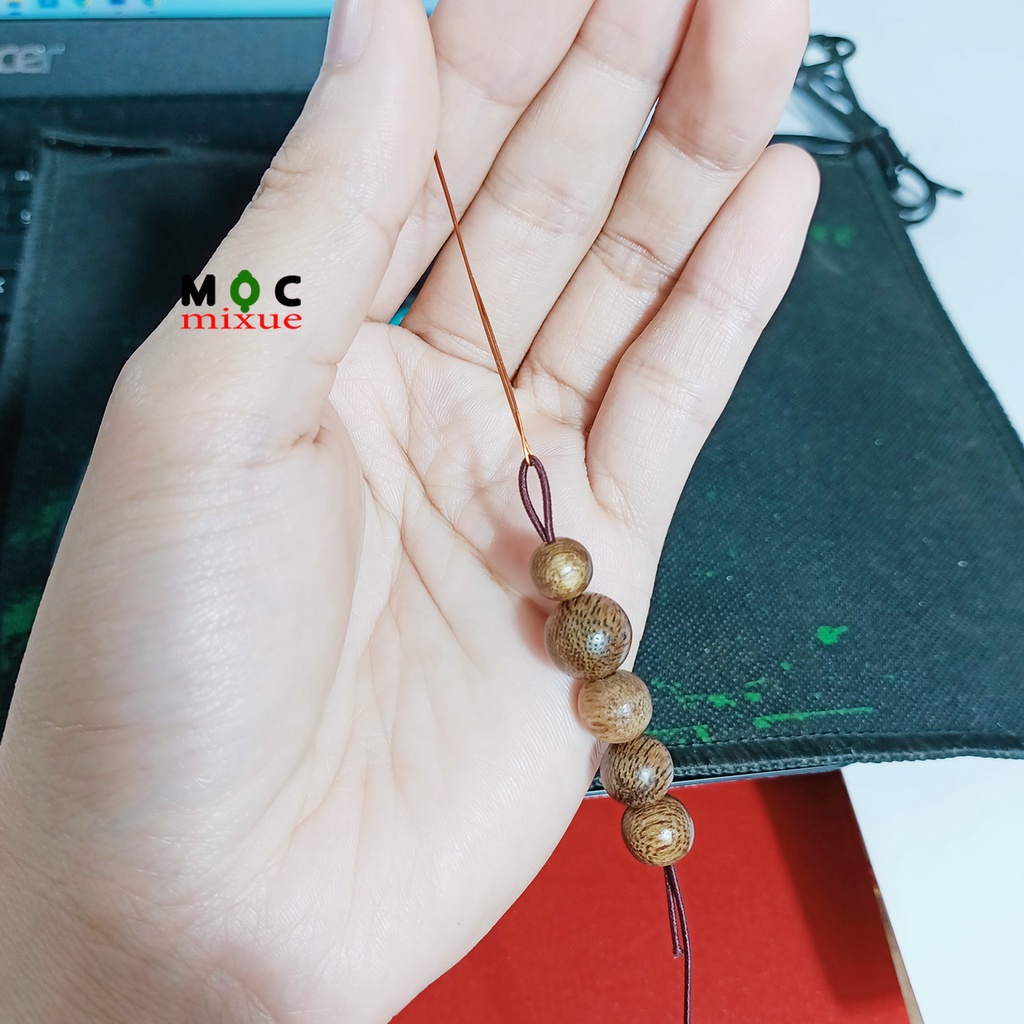 Kim xâu vòng Trầm chuỗi 108 hạt, Kim kẹp luồn dây xâu chỗi hạt gỗ Mộc mixue