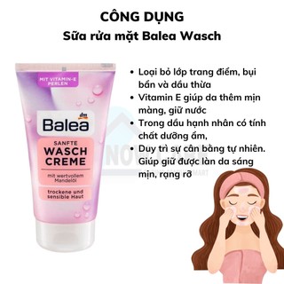 [Nội Địa Đức] Sữa rửa mặt Balea Wasch 150ml nội địa Đức