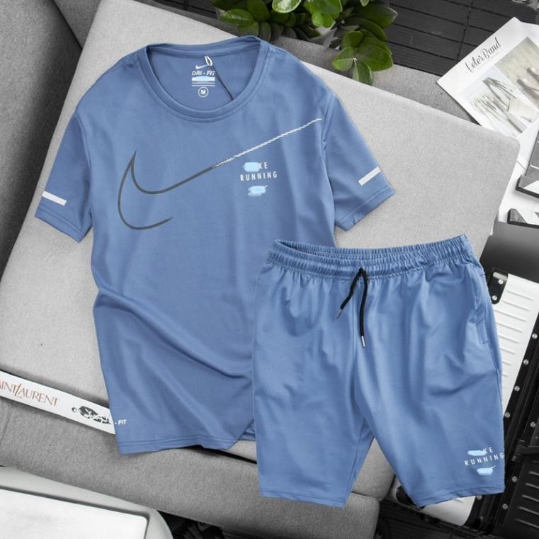 Bộ Thể Thao Nam NK Running chất vải Cá Sấu, co giãn 4 chiều, thoáng mát, thấm hút mồ hôi- Hàng chất lượng cao | BigBuy360 - bigbuy360.vn