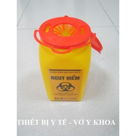 Bình huỷ kim tiêm nhựa 6,8 lít và 1,5 lít
