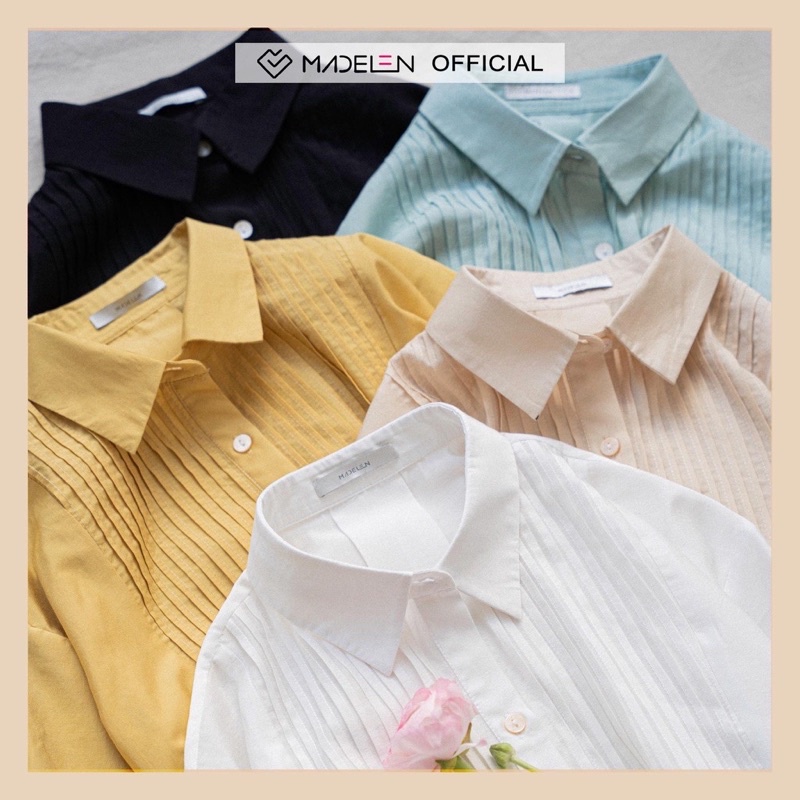 Thanh lý áo sơ mi đen Madelen mới tinh chưa mặc