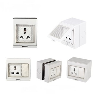 Ổ cắm, công tắc chống nước ip55 lắp nổi hoặc âm tường
