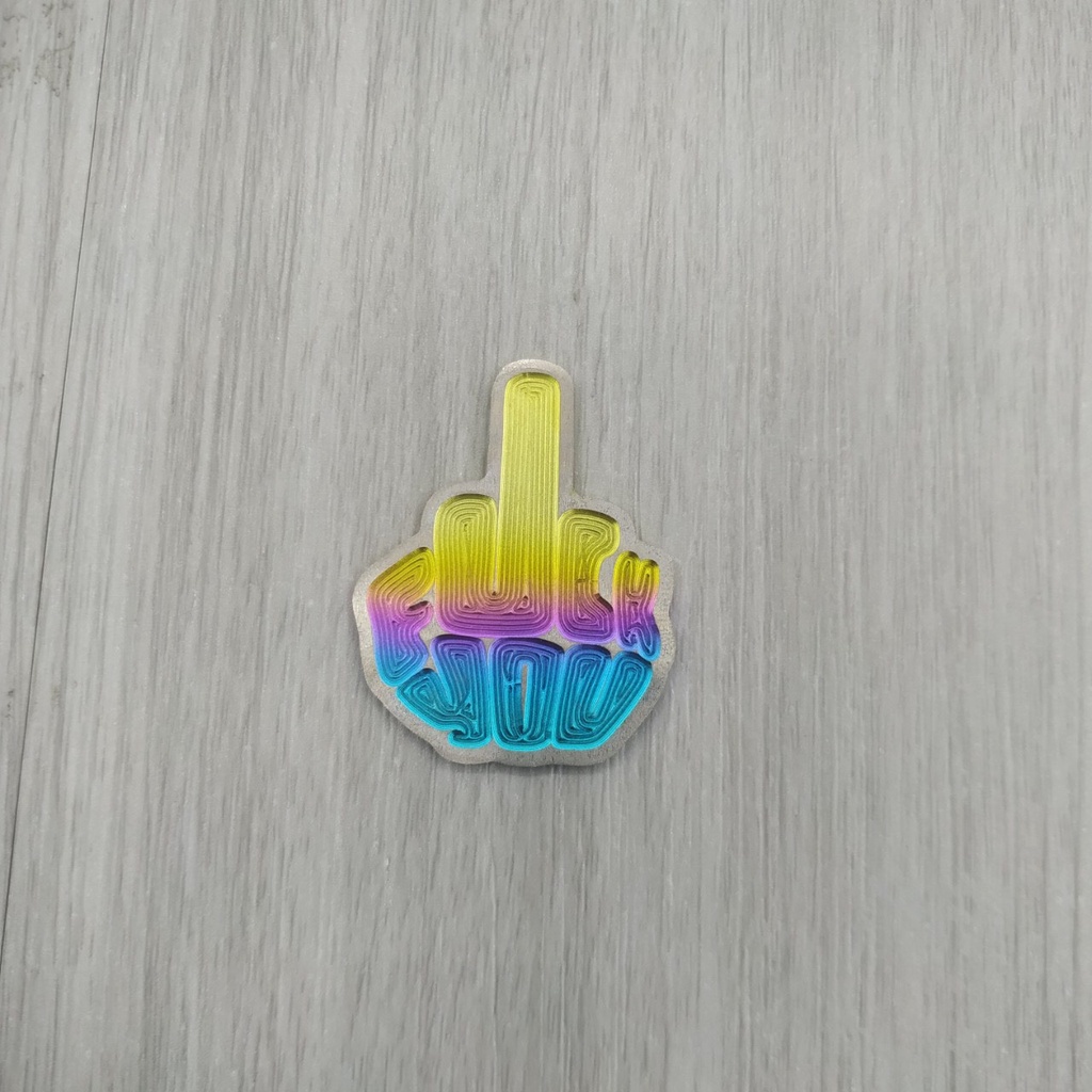 Tem titan logo stickers Mèo Thần Tài, Mèo tròn, Chó haha, Ngón tay, Lá cỏ, Quả táo