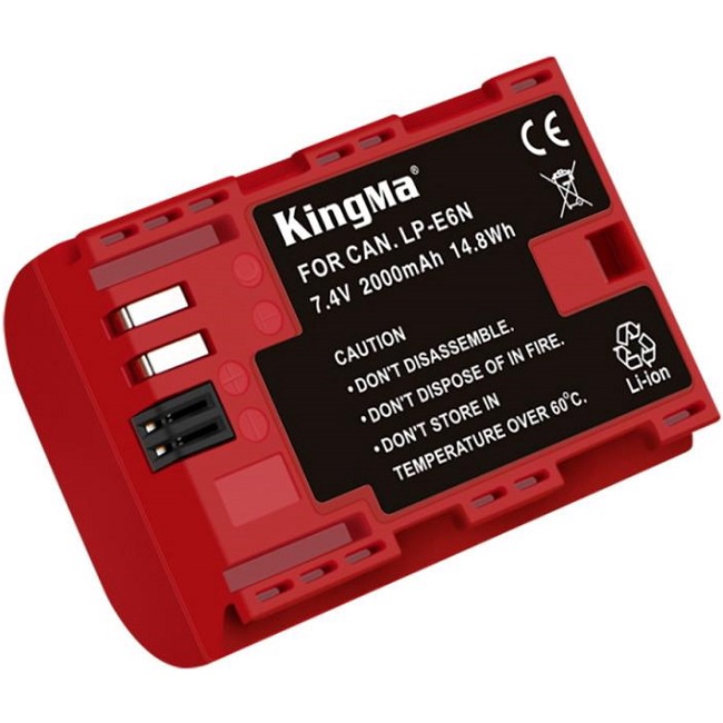 Pin KingMa LP-E6NH dùng cho Canon EOS 5D2, 5D3, 5D4, 6D, 60D, 6D2, 7D, 70D, 7D2, 80D, 5DSR, R, R5, R6