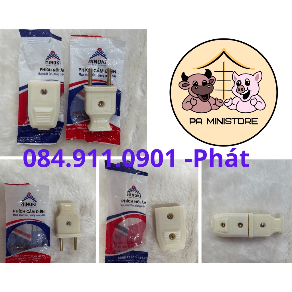 Phích cắm Hinoki, Phích cắm âm Hinoki chính hãng, hàng Việt Nam, giá tốt