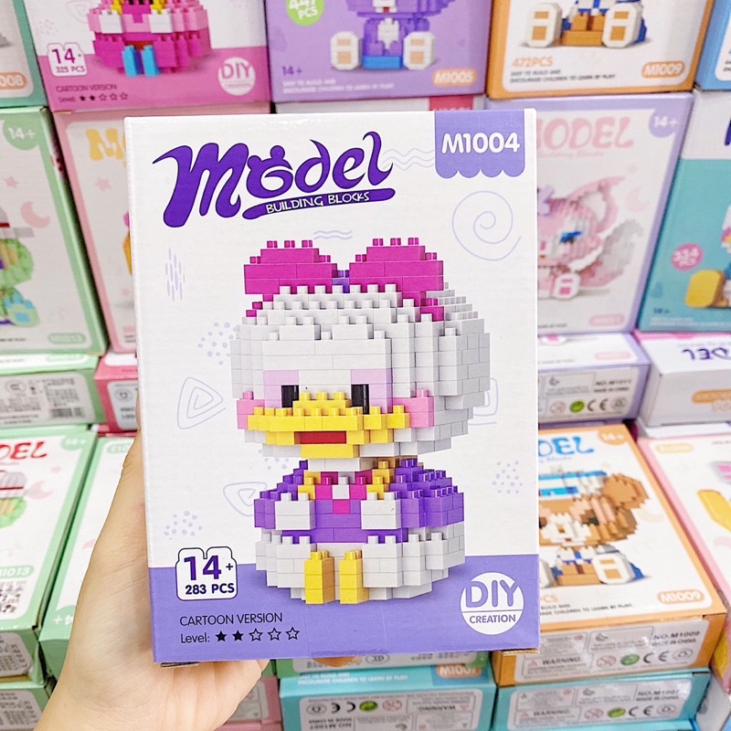 Đồ Chơi Lắp Ráp Nhân Vật Hoạt Hình Mickey, Stella, Donald MODEL Cute Giá Rẻ