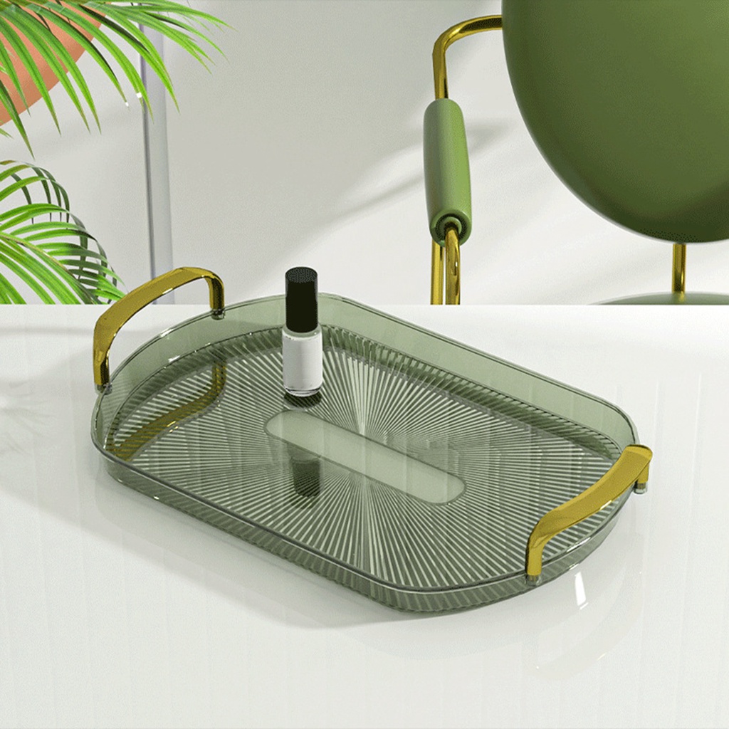 Khay đựng nước hoa Homyl để bàn trang trí phòng ngủ / nhà ở có tay cầm đôi