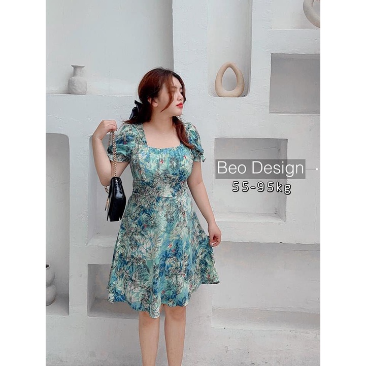 ĐẦM HOA NHÚN NGỰC BIGSIZE