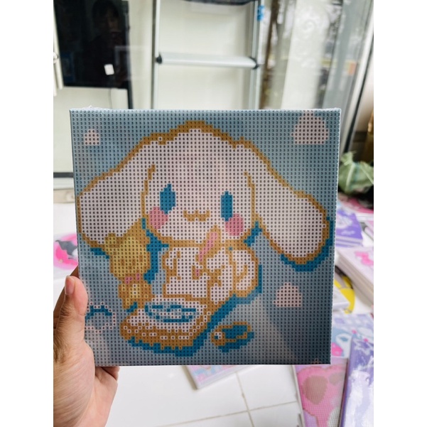 Tranh đính đá căng khung 20x20cm