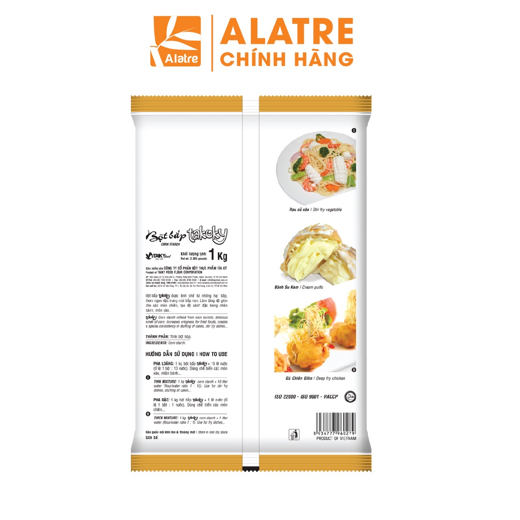 1 Kg Bột Béo Vàng TÀI KÝ  - Hàng Chính Hãng Date Mới Nhất!