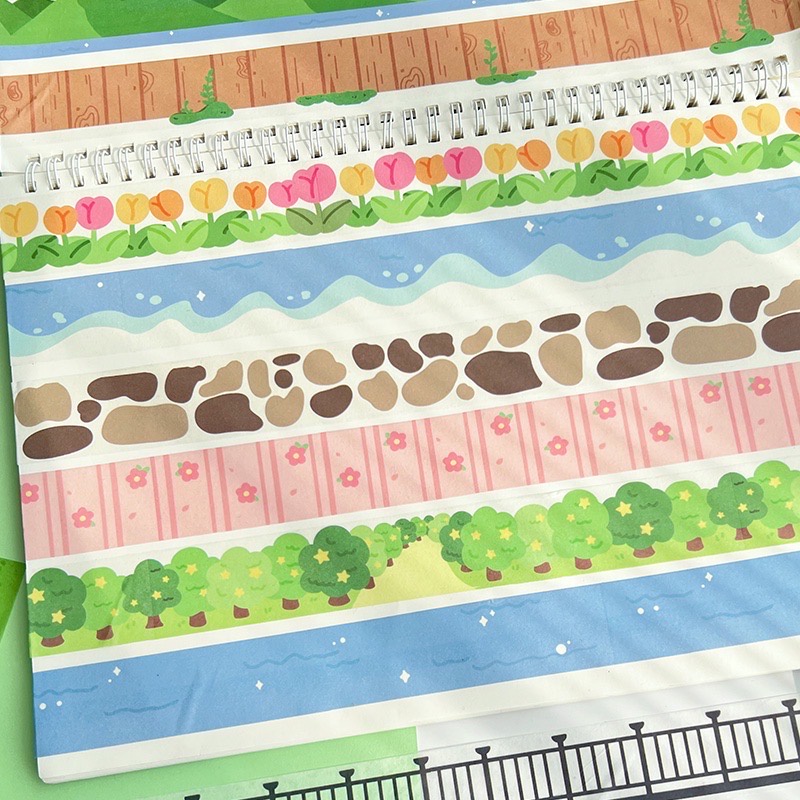 Cuộn Băng Dính Washi Tape Hoạ Tiết 3m