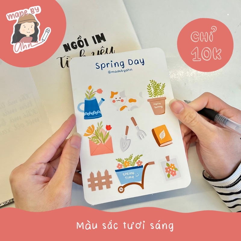 Sticker SPRING DAY - Made by Ahn thiết kế