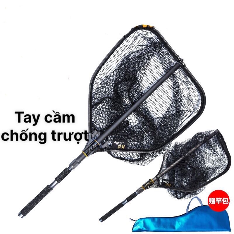 Bộ vợt săn hàng thu gọn 115cm tối đa 2m3