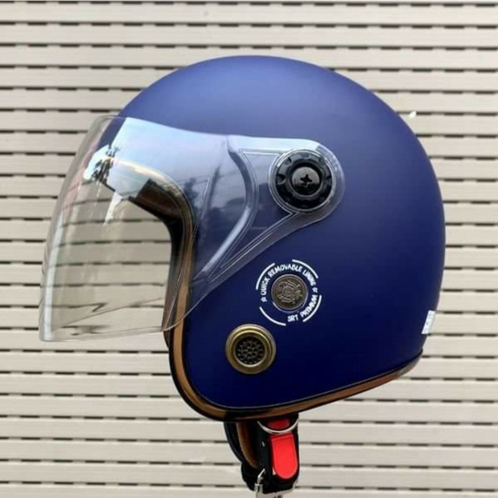 Mũ bảo hiểm ¾ đầu có kính dài full mặt cao cấp