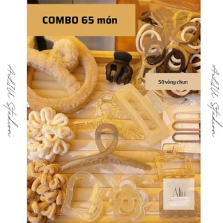 Bộ COMBO 65 kẹp tóc siêu xinh phong cách Retro Hàn Quốc