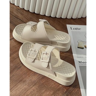 Dép nữ quai ngang đế eva siêu nhẹ, dép sandal siêu êm 2 quai fullbox guuem - gdepdd09