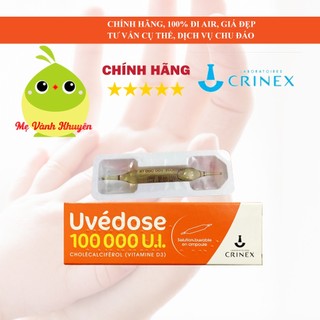 Vitamin D3 Uvedose 100000 UI cho bé từ 18 tháng tuổi, Pháp liều cao (ống 2ml)