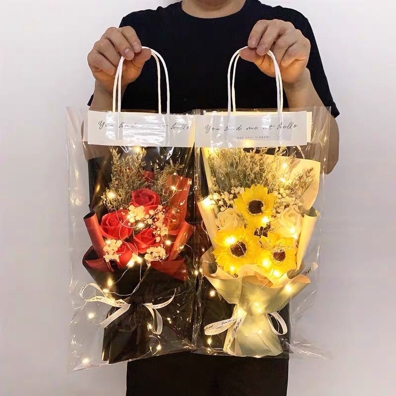 Túi đựng hoa sáp các kích cỡ cho ngày phụ nữ 8/3, 20/10, 20/11