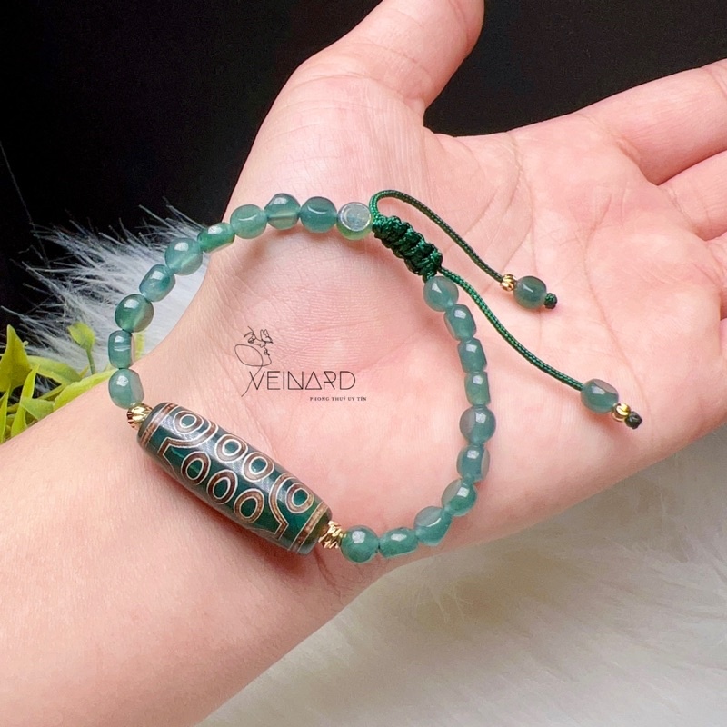 Vòng tay Lam Ngoc mix Dzi 21 mắt