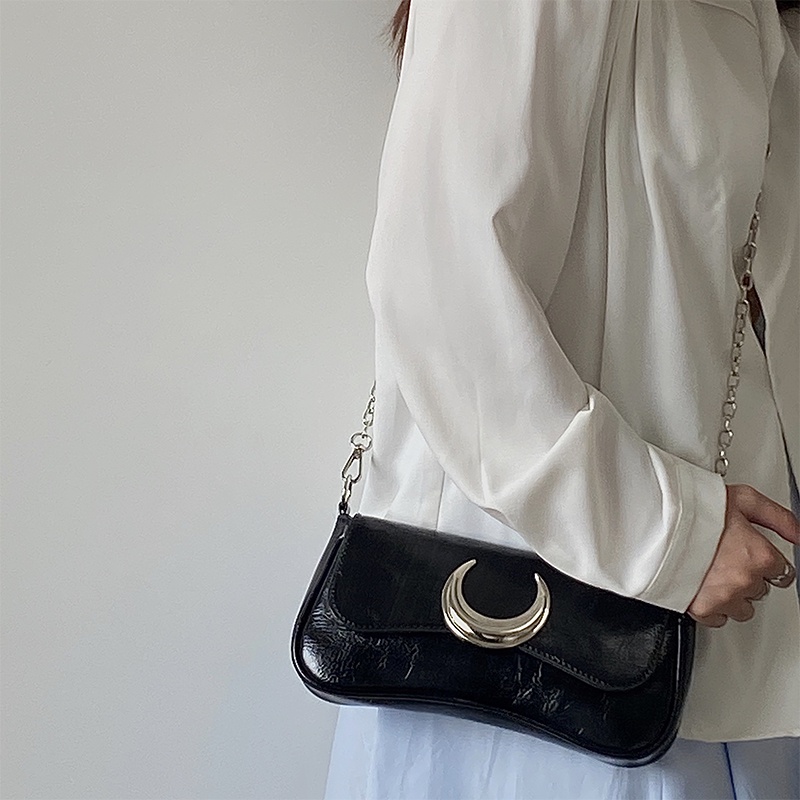 Túi xách nữ đeo vai đẹp đeo chéo cao cấp họa tiết mặt trăng HAI BẢY DV10