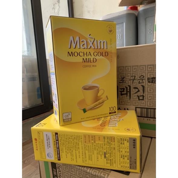 Cà phê hoà tan Maxim Hàn Quốc hộp 100 gói