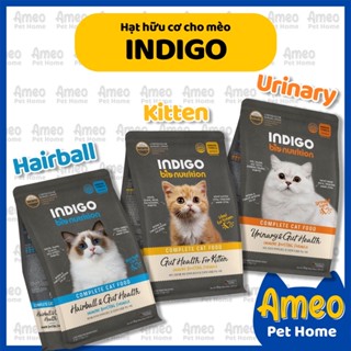 Hạt hữu cơ mèo INDIGO BIONUTRITION hairball, urinary, kitten - thức ăn mèo con INDIGO tiêu búi lông, tiết niệu, thận
