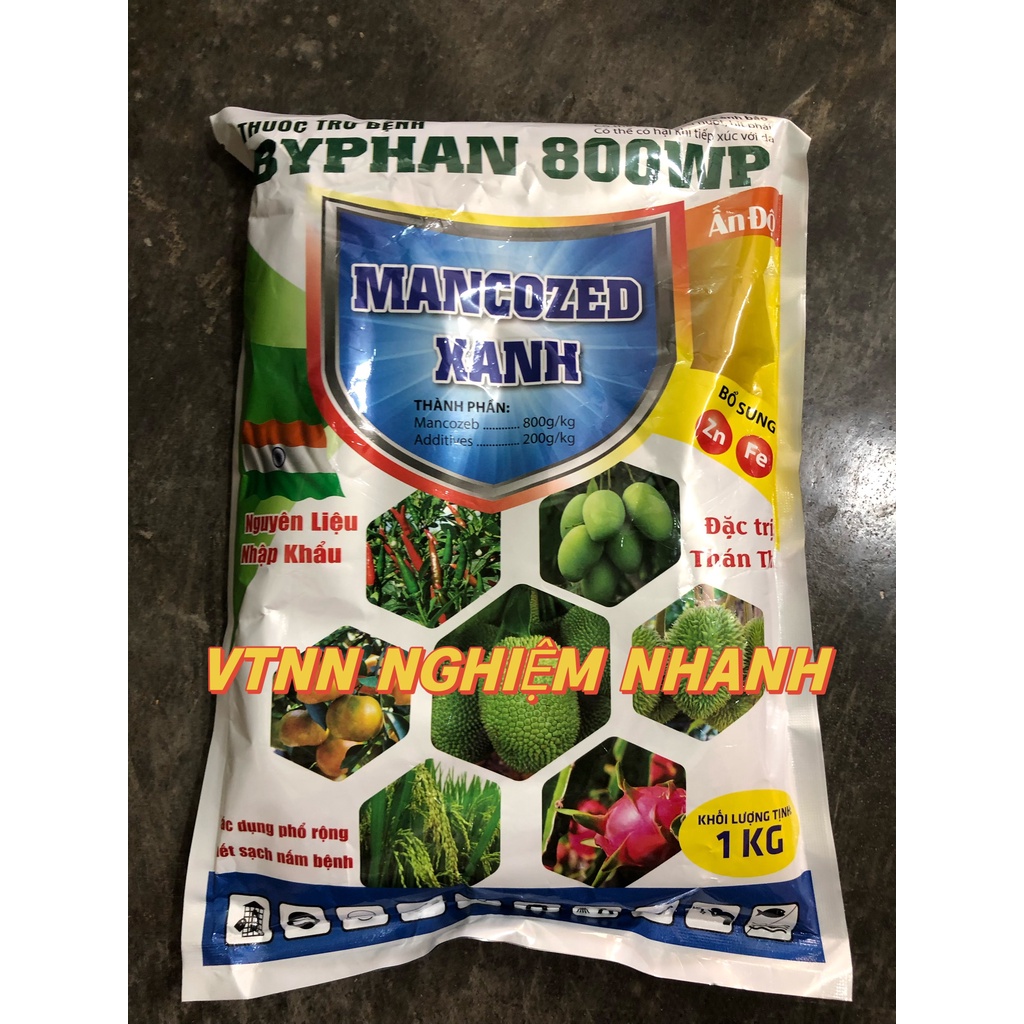 MANCOZEB XANH 800WP (túi 1kg)