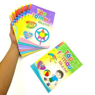 Sách: Tập Tô Màu Nhà Trẻ (  Trọn bộ Túi 8 Cuốn)