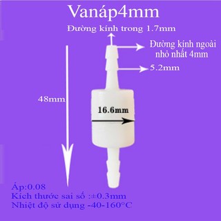 Van nước một chiều cho ống mềm