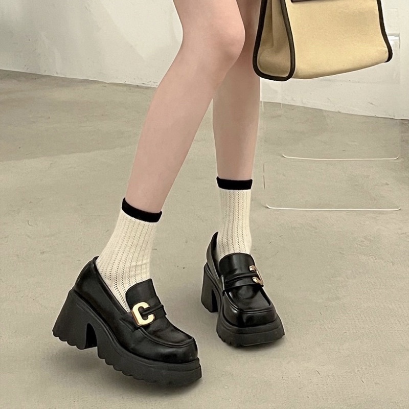 GIÀY LOAFER O11 ĐẾ CAO 7CM MÓC CÀIN