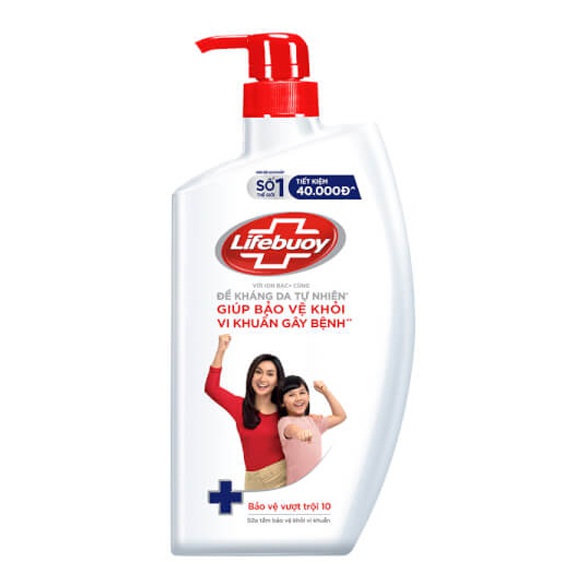 SỮA TẮM LIFEBUOY BẢO VỆ KHỎI VI KHUẨN, CHĂM SÓC DA, MÁT LẠNH SẢNG KHOÁI 800GR (CHAI)