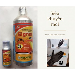 Thuốc diệt muỗi signor 50ec chai nhôm 1000ml, nhập khẩu ấn độ