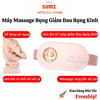 Máy Massage Bụng Đai Chườm Nóng Làm Giảm Đau Bụng Kinh Cho Phụ Nữ SUMI