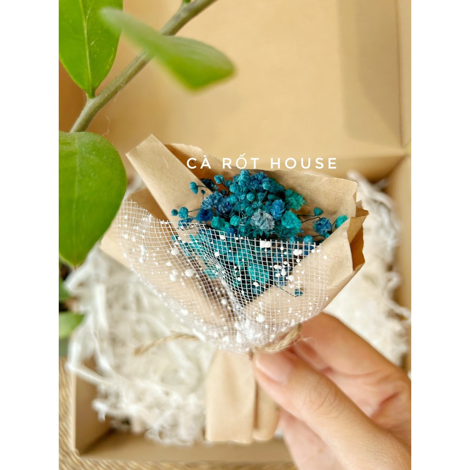 Bó hoa khô mini trang trí quà tặng
