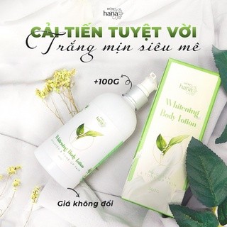 Kem body dưỡng trắng da toàn thân riori whitening body lotion 200g