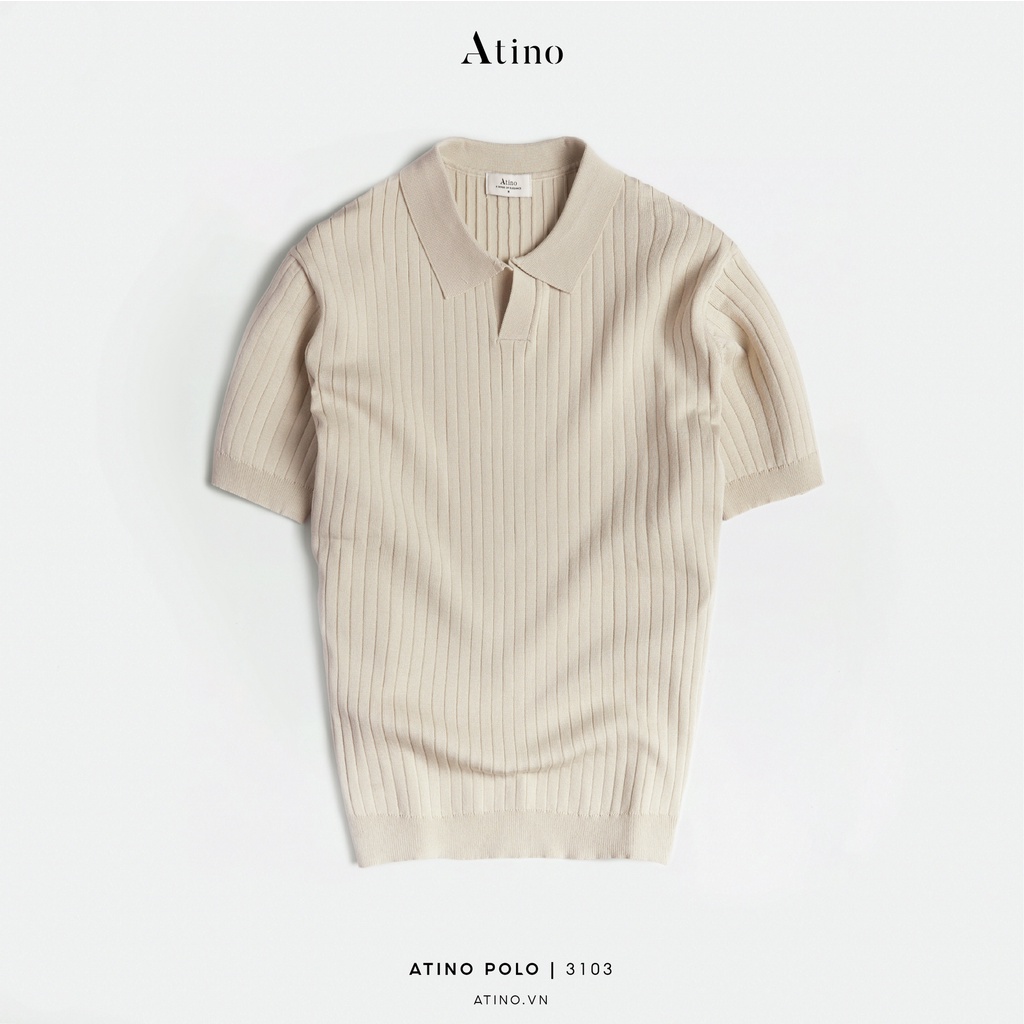 Áo Polo Nam ATINO Vải Len Viscose Trẻ Trung Form Regular PL2.3103