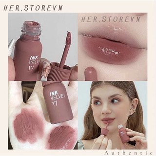 Son kem lì peripera ink velvet 17 rosy nude 4g – màu hồng nâu đất