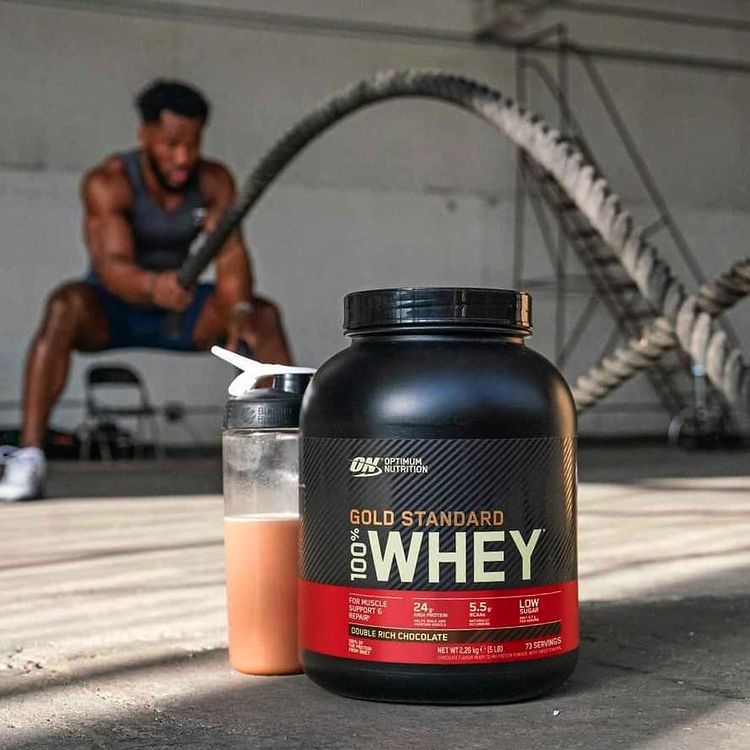 Bột đạm dinh dưỡng thể thao thể hình GOLD STANDARD 100% WHEY 2.3KG hỗ trợ tăng cơ từ thương hiệu OPTIMUM NUTRITION