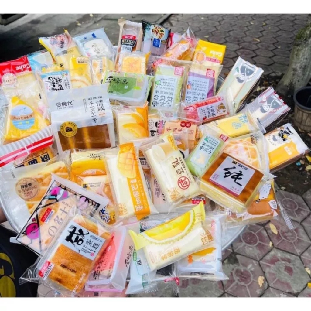 Bánh Mix Đài Loan Loại THÙNG 2KG - Bánh loại 1 - Không trùng mặn ngọt có đủ
