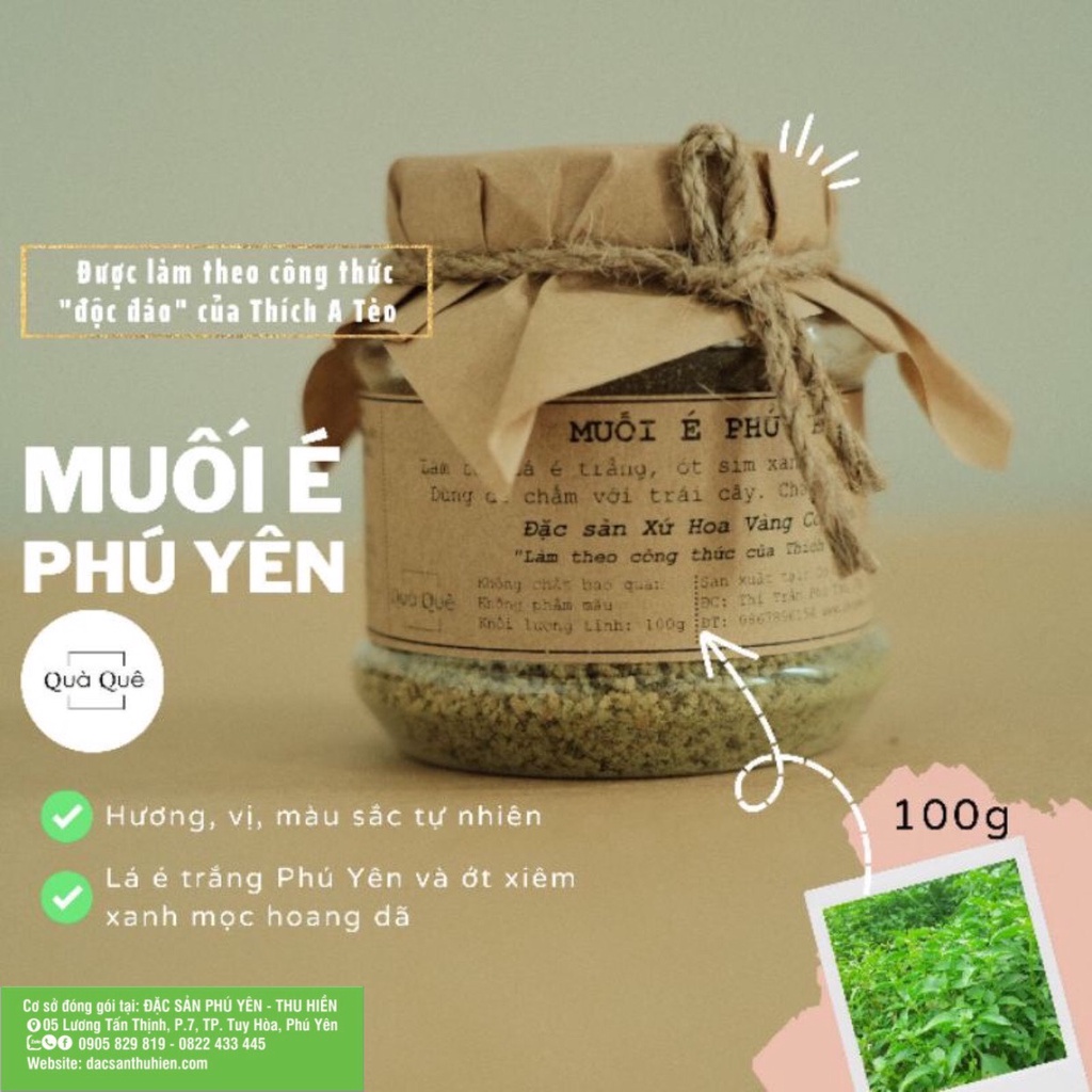 MUỐI LÁ É TRẮNG PHÚ YÊN (200g/2hộp)