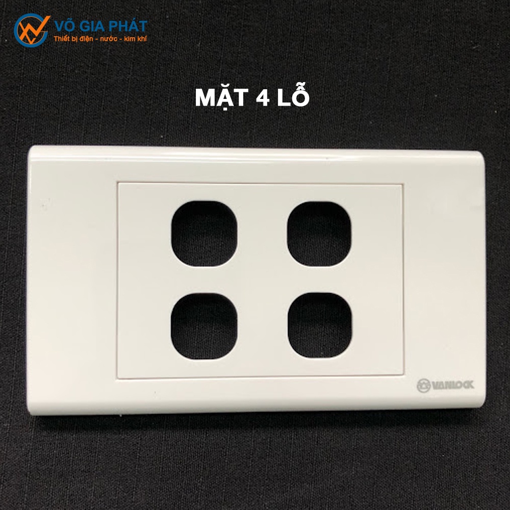 Mặt hạt công tắc Sino - Mặt 1-2-3-4-5-6 lỗ