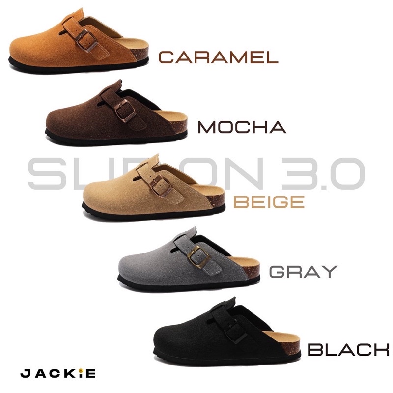 Dép SLIP ON 3.0 bản da lộn